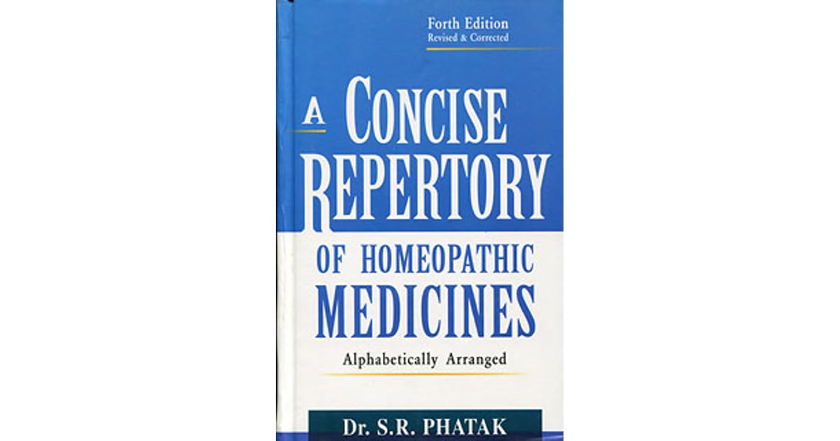 Helios Homeopathy Shop Concise Repertory of Homeopathic Remedies