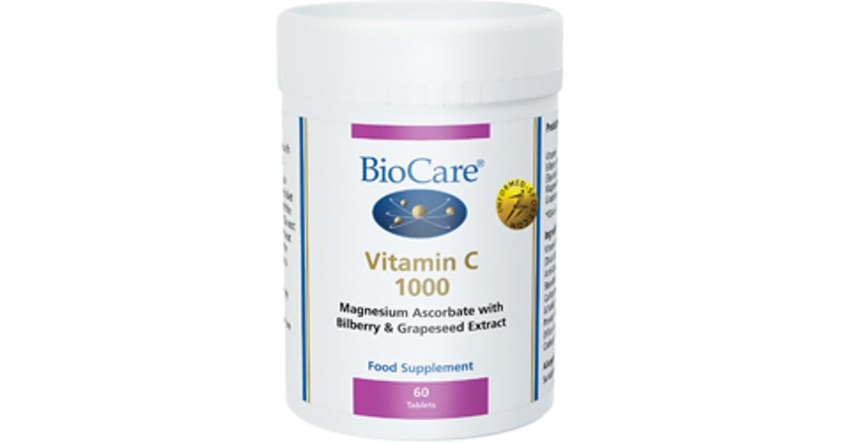 Helios Homeopathy Shop Vitamin C 1000mg (Mag. Ascorbate & Bilberry